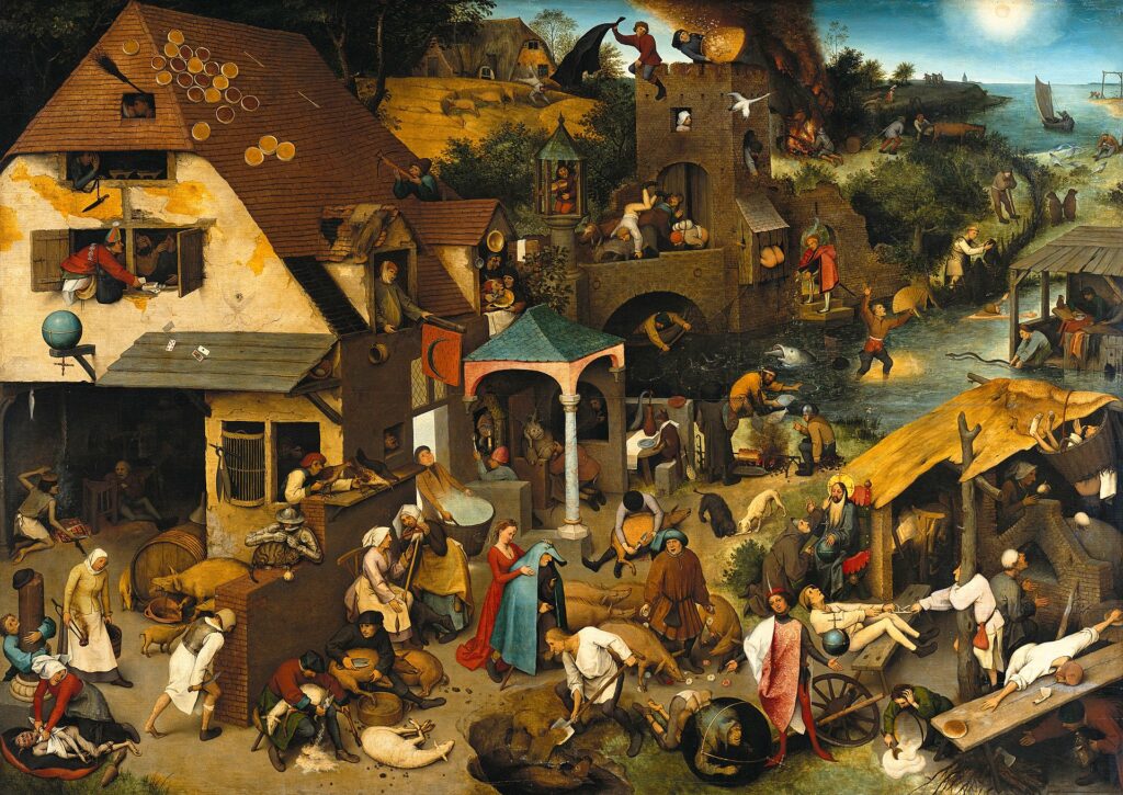 Netherlandish Proverbs by Peter Bruegel the Elder
